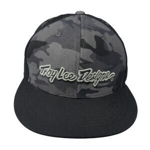 Troy Lee Design Snapback Trucker Hat Multicolor One Size Adjustable Camouflage